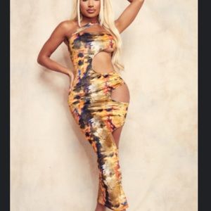 PLT Cutout Milti Color Dress